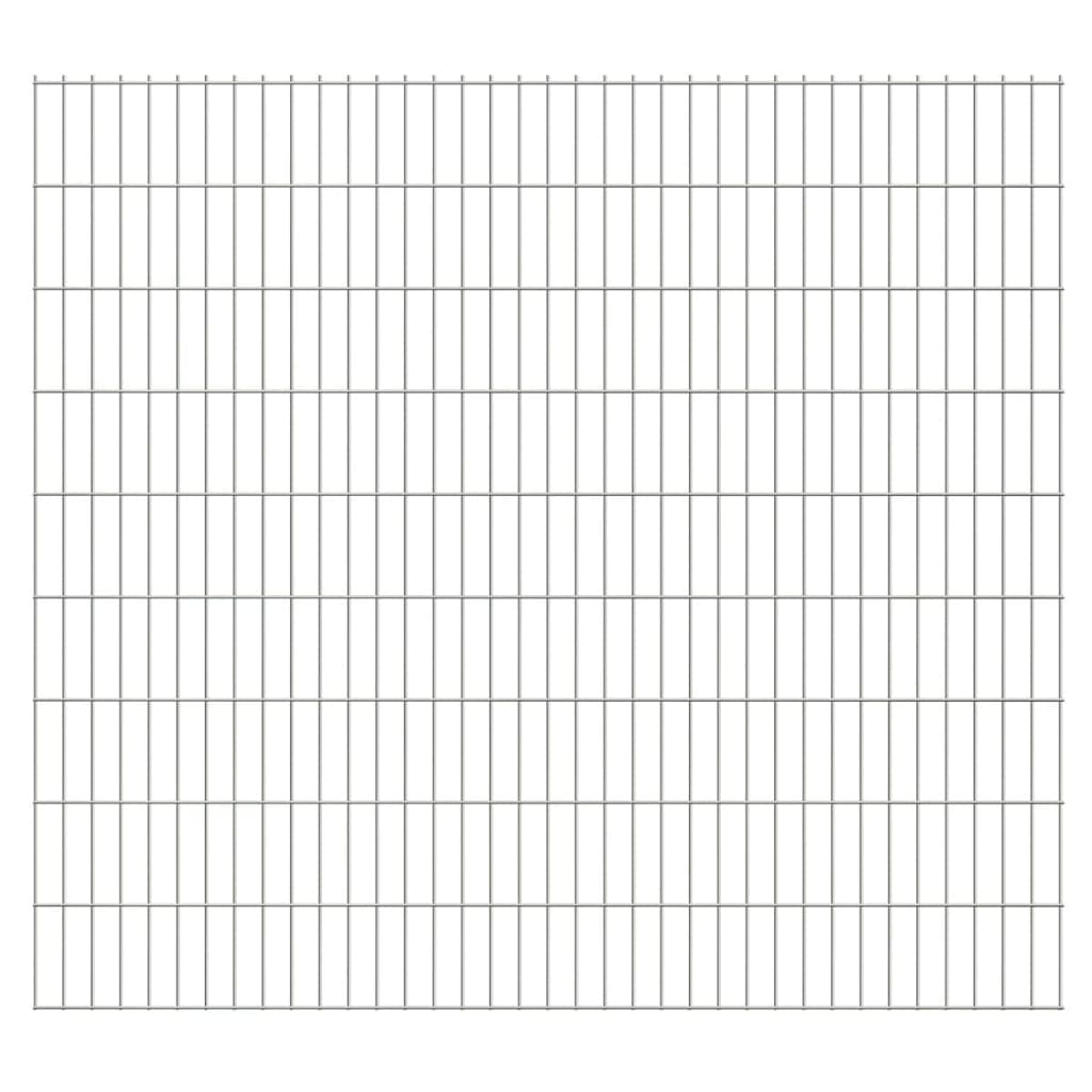 

2D Garden Fence Panels 2.008x1.83 m 44 m (Total Length) Silver