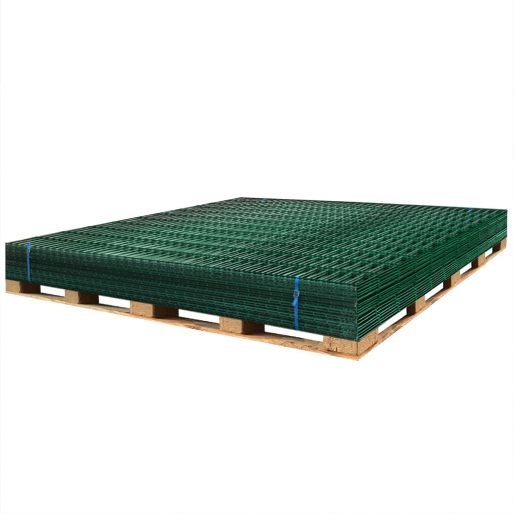 2D Garden Fence Panels 2.008x2.23 m 44 m (Total Length) Green