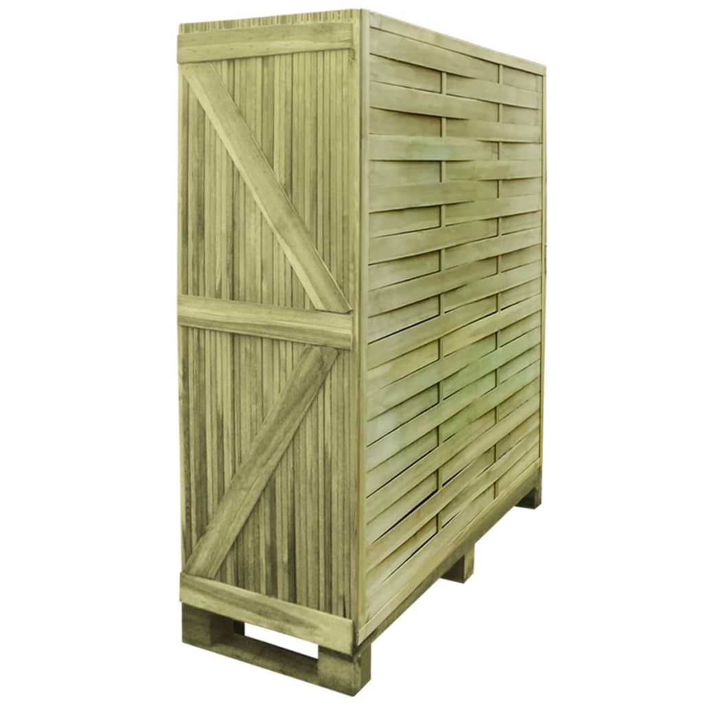 30 pcs Fence Panels Impregnated Wood 54 m 180x180 cm