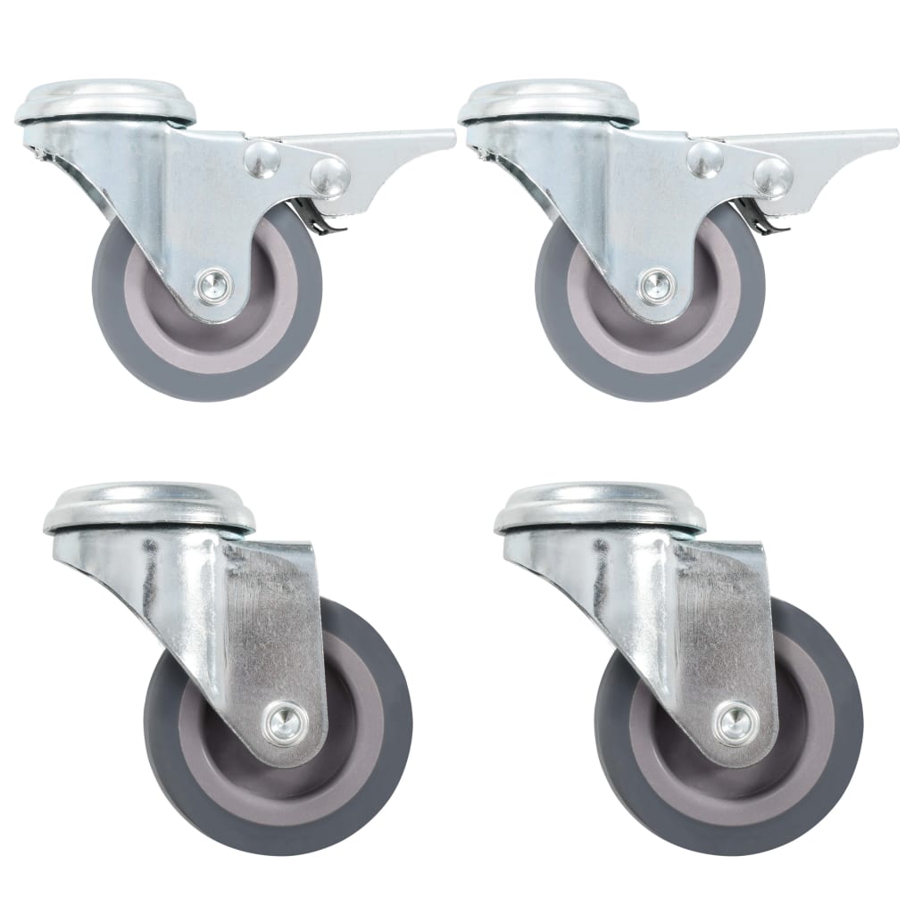 8 pcs Bolt Hole Swivel Casters 50 mm