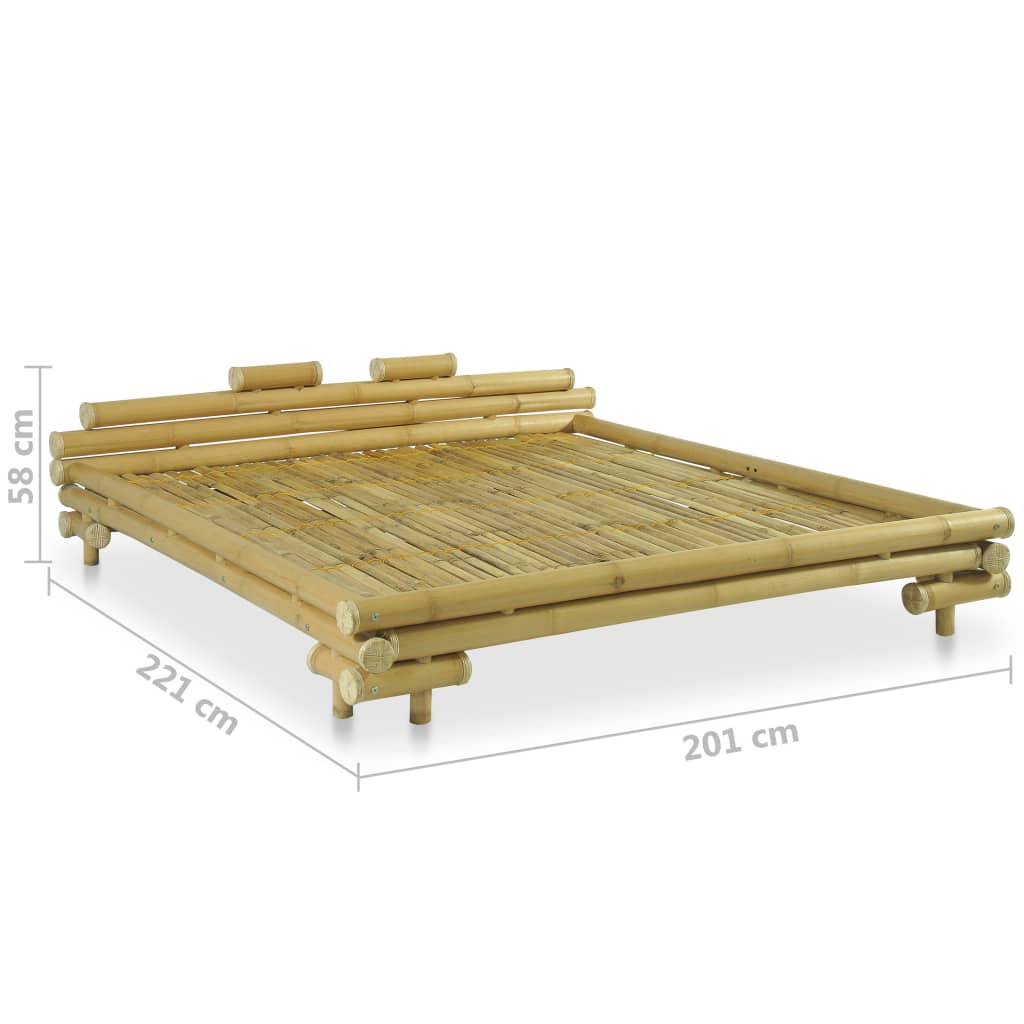 Bed Frame Bamboo 180x200 cm 6FT Super King