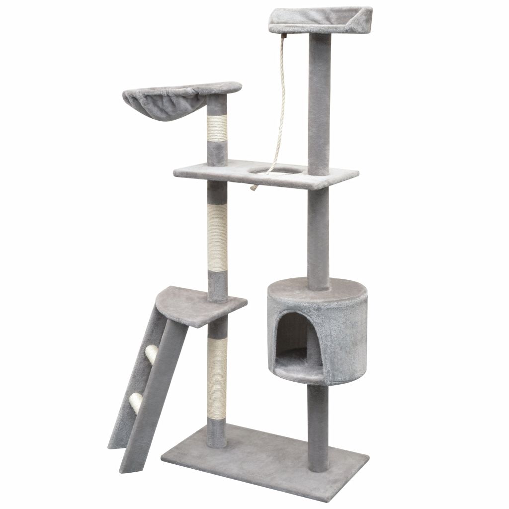 Cat Tree with Sisal Scratching Posts 150 cm Grey