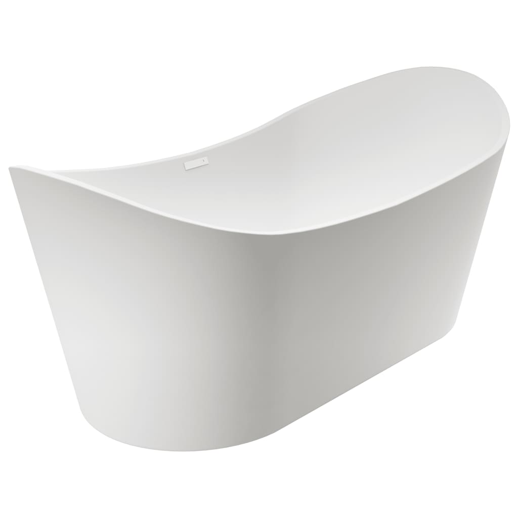 Freestanding Bathtub White Acrylic 204 L