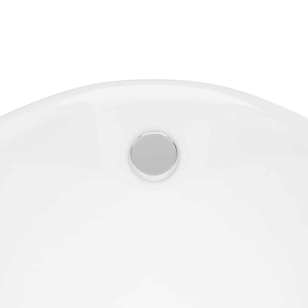 Freestanding Bathtub with Lion Feet White Acrylic