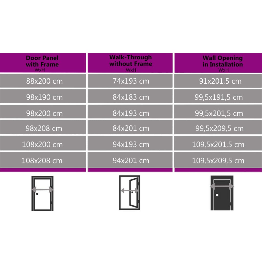 Front Door Aluminium and PVC Anthracite 100x200 cm