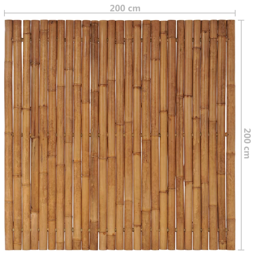 Garden Fence Panel Bamboo 200x200 cm