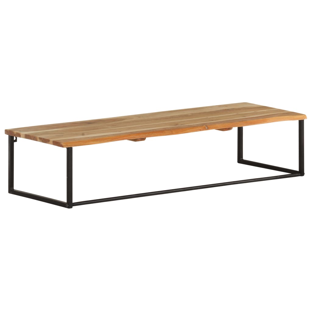 Peg with Live Edge 100x35x22 cm Solid Acacia Wood