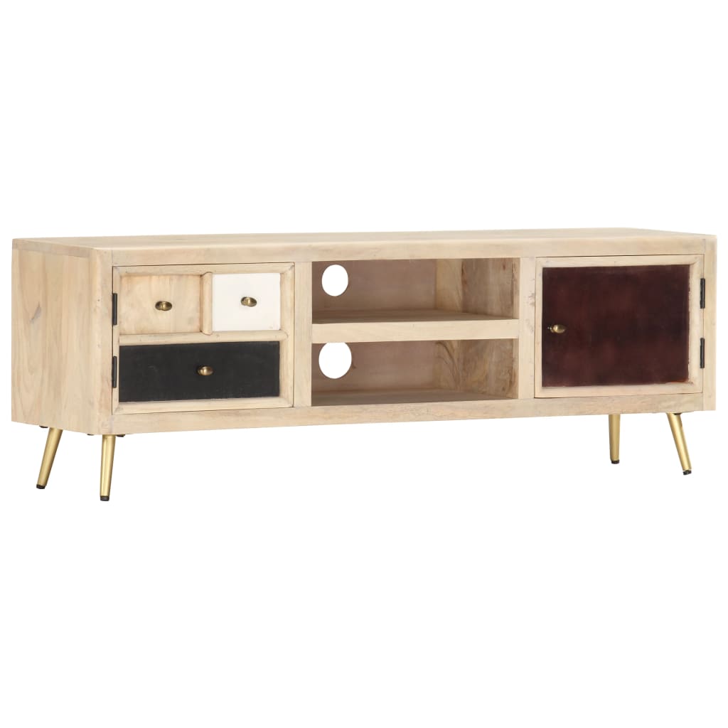 TV Cabinet 120x30x40 Cm Solid Mango Wood 12 TV Cabinet 120x30x40 cm Solid Mango Wood