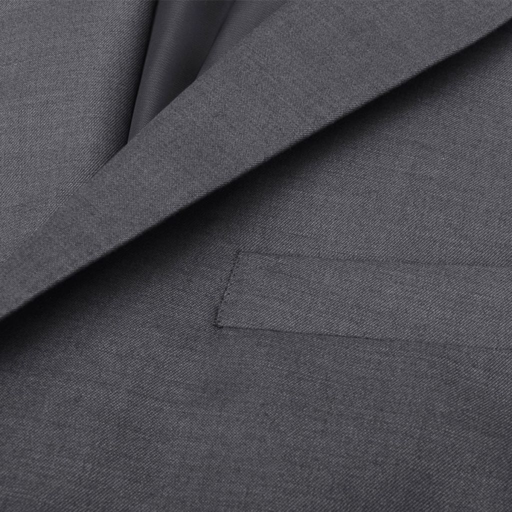 Three Piece Mens Business Suit Size 48 Anthracite Grey