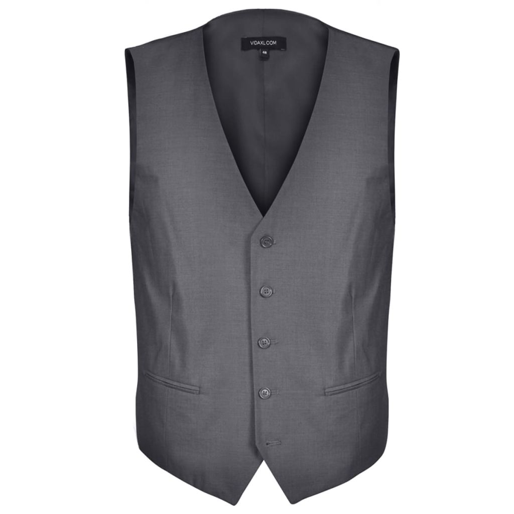 Three Piece Mens Business Suit Size 48 Anthracite Grey
