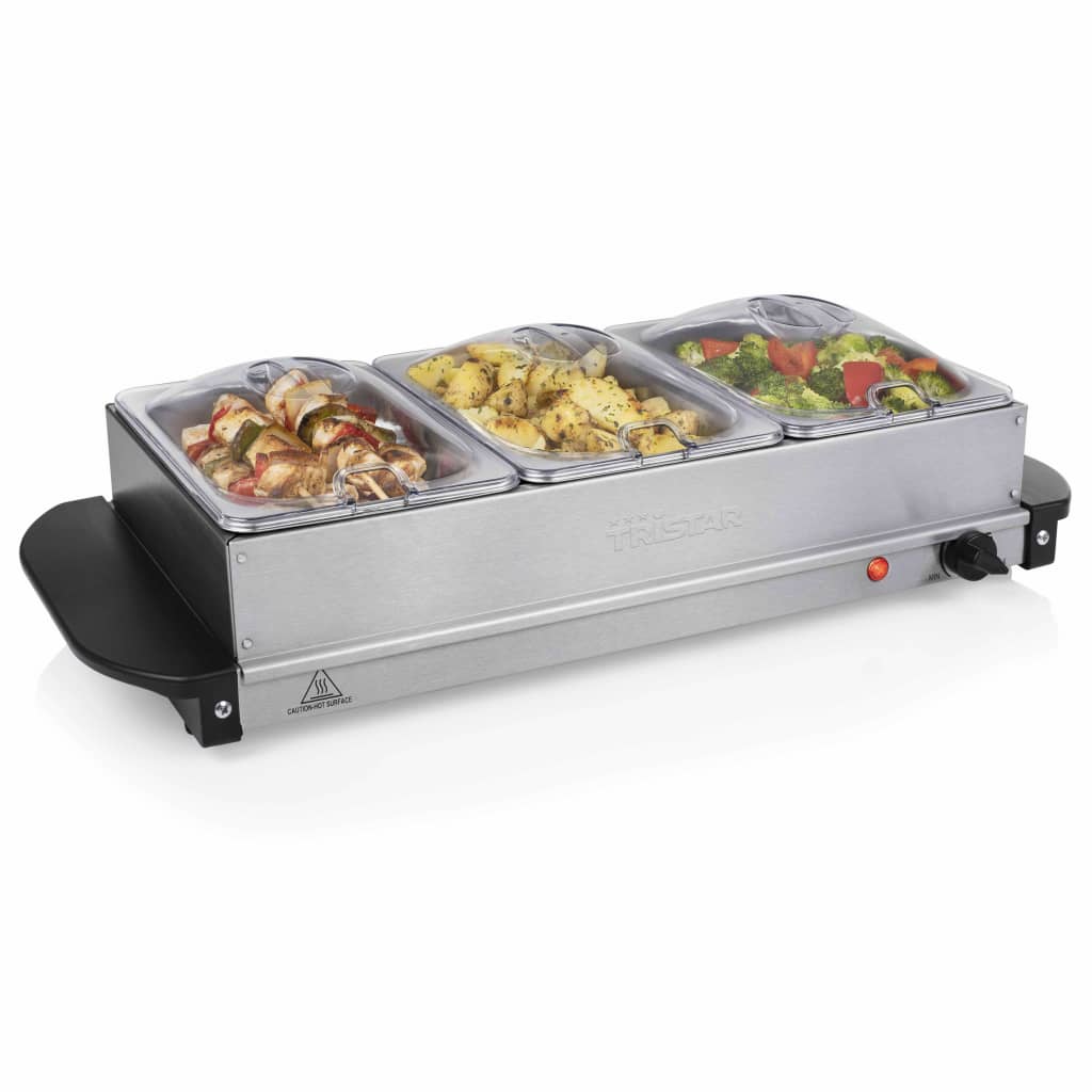 Tristar Buffet Server 200 W 4.2 L Stainless Steel Sliver