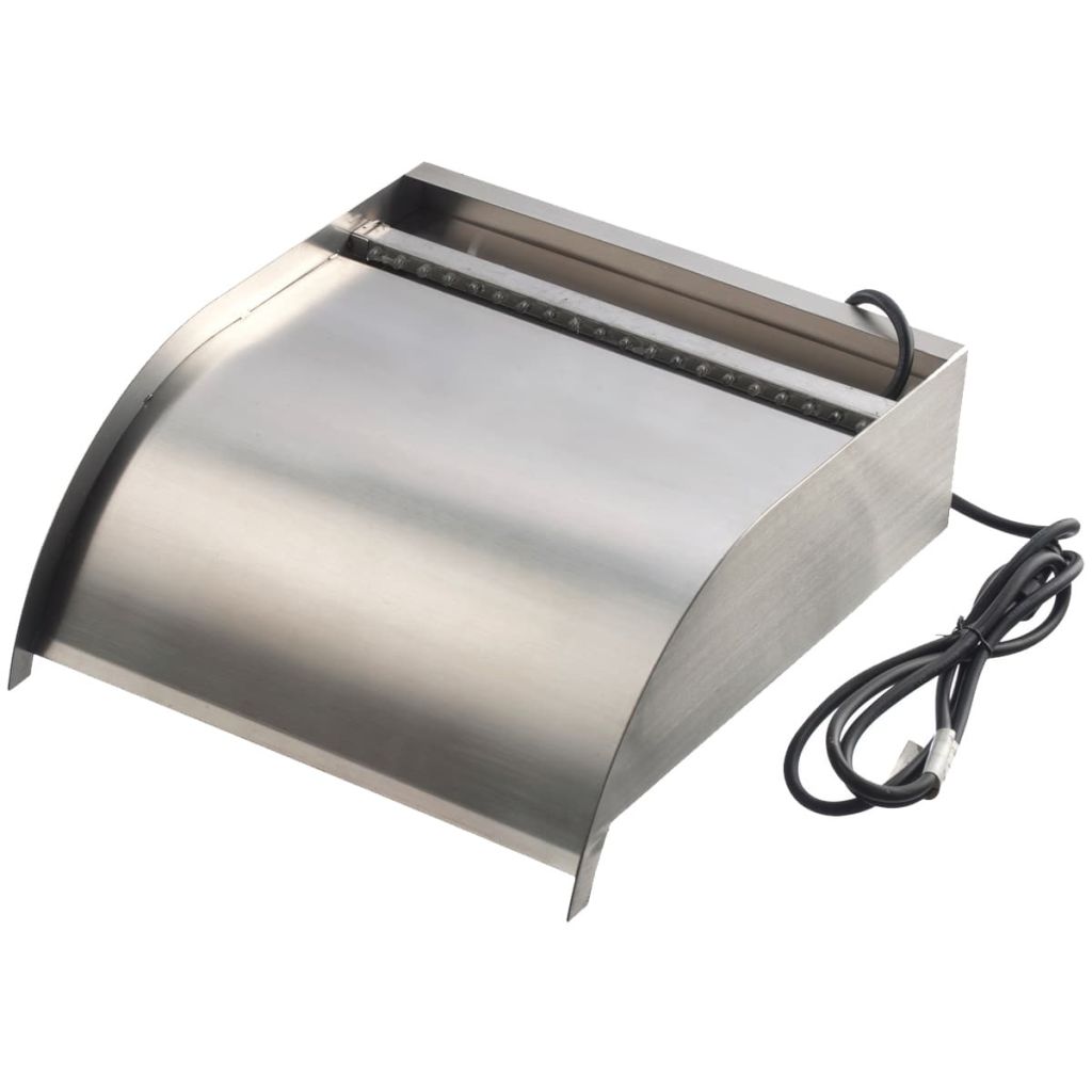 Ubbink Nevada Stainless Steel Waterfall Blade 30 cm with LED Lighting