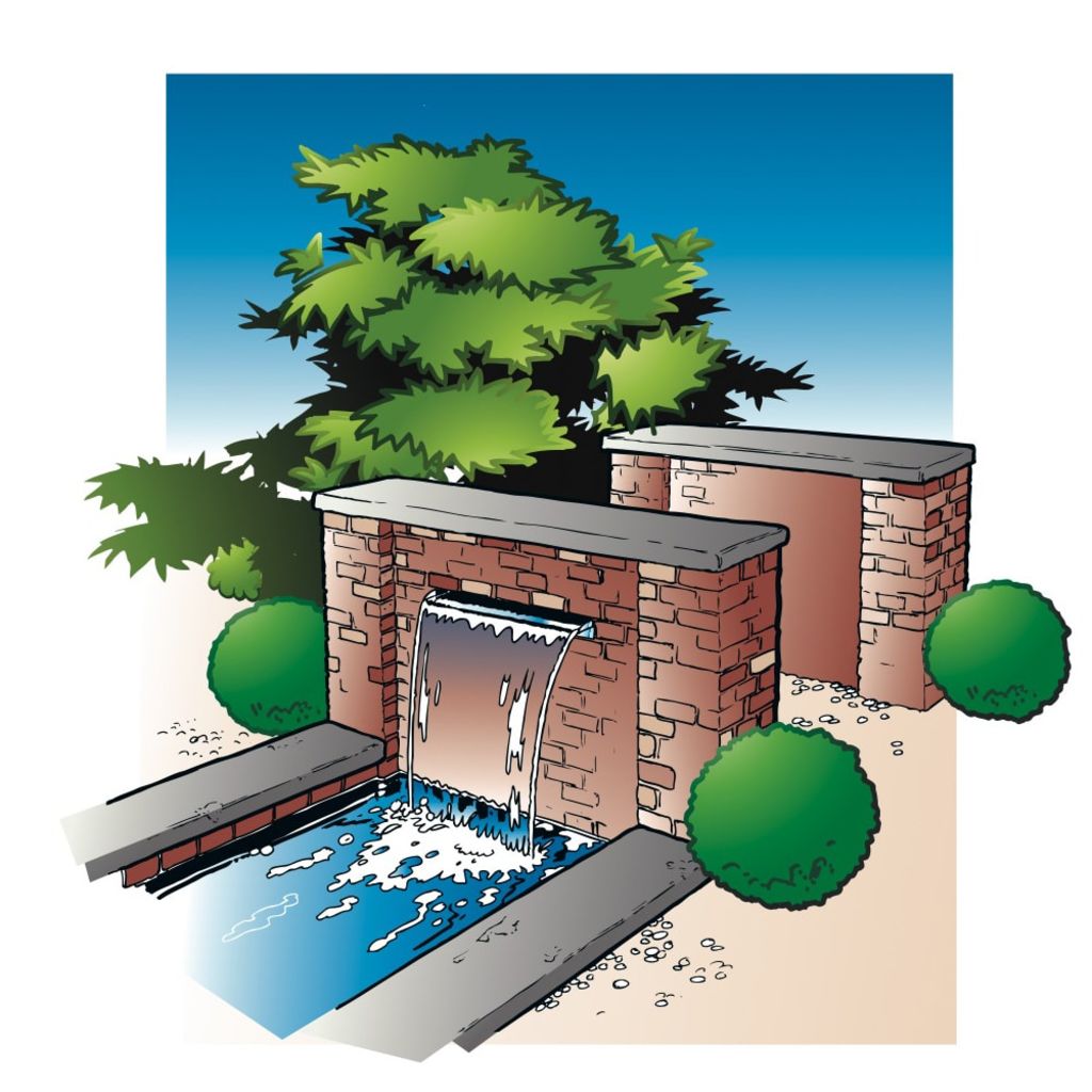 Ubbink Niagara Waterfall 30 cm Stainless Steel with LED Lighting