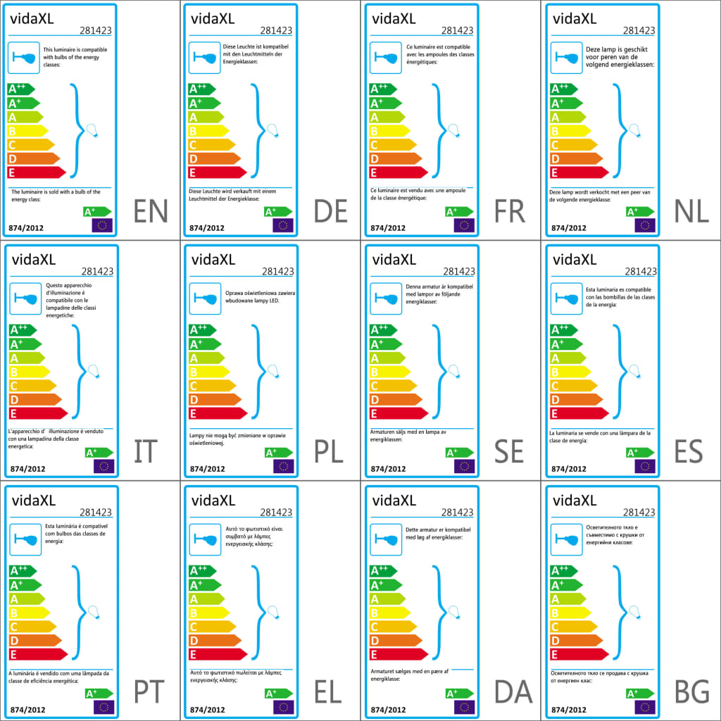 2-Way Spot Light with Filament Bulbs 2 W Black E27