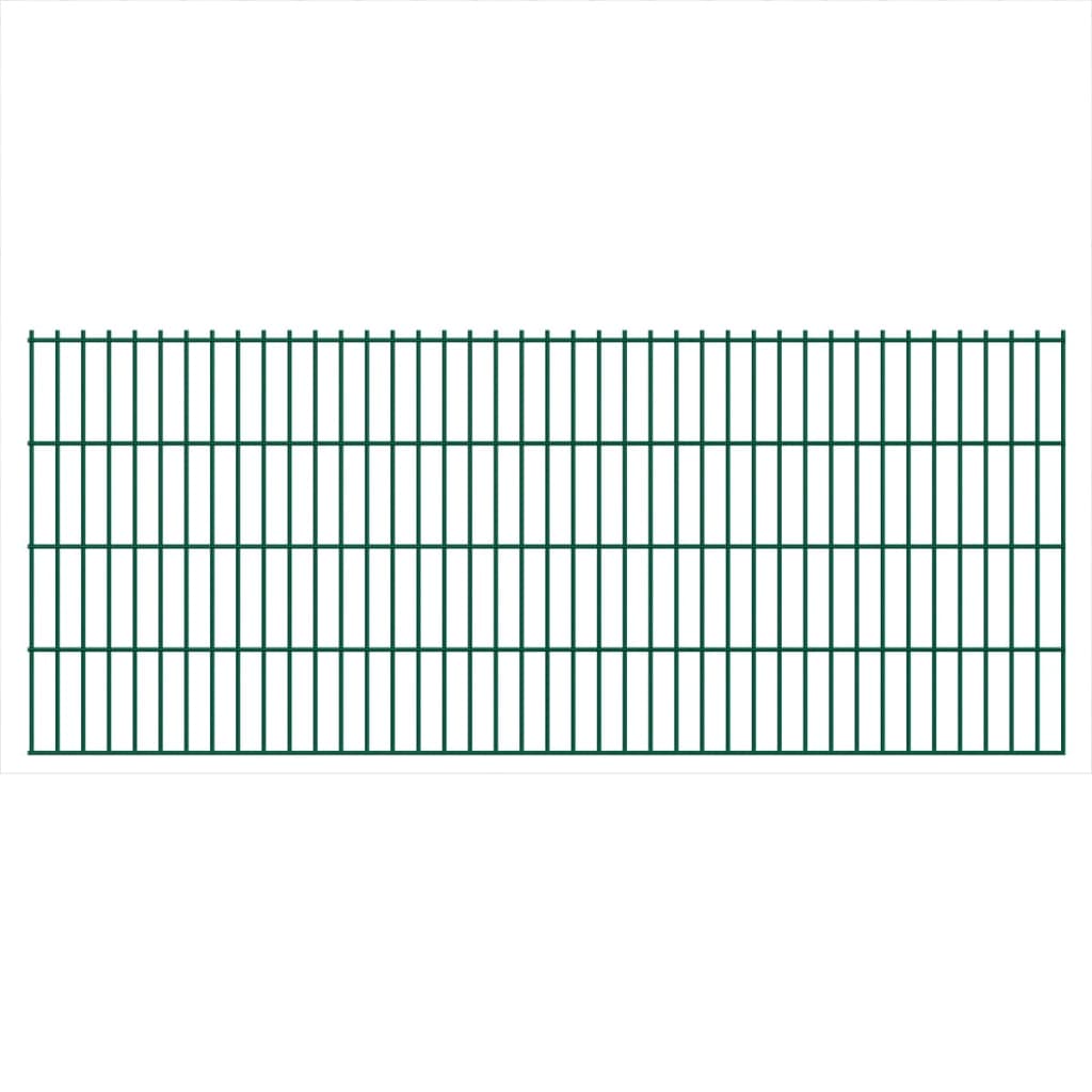 2D Garden Fence Panels 2.008x0.83 m 28 m (Total Length) Green