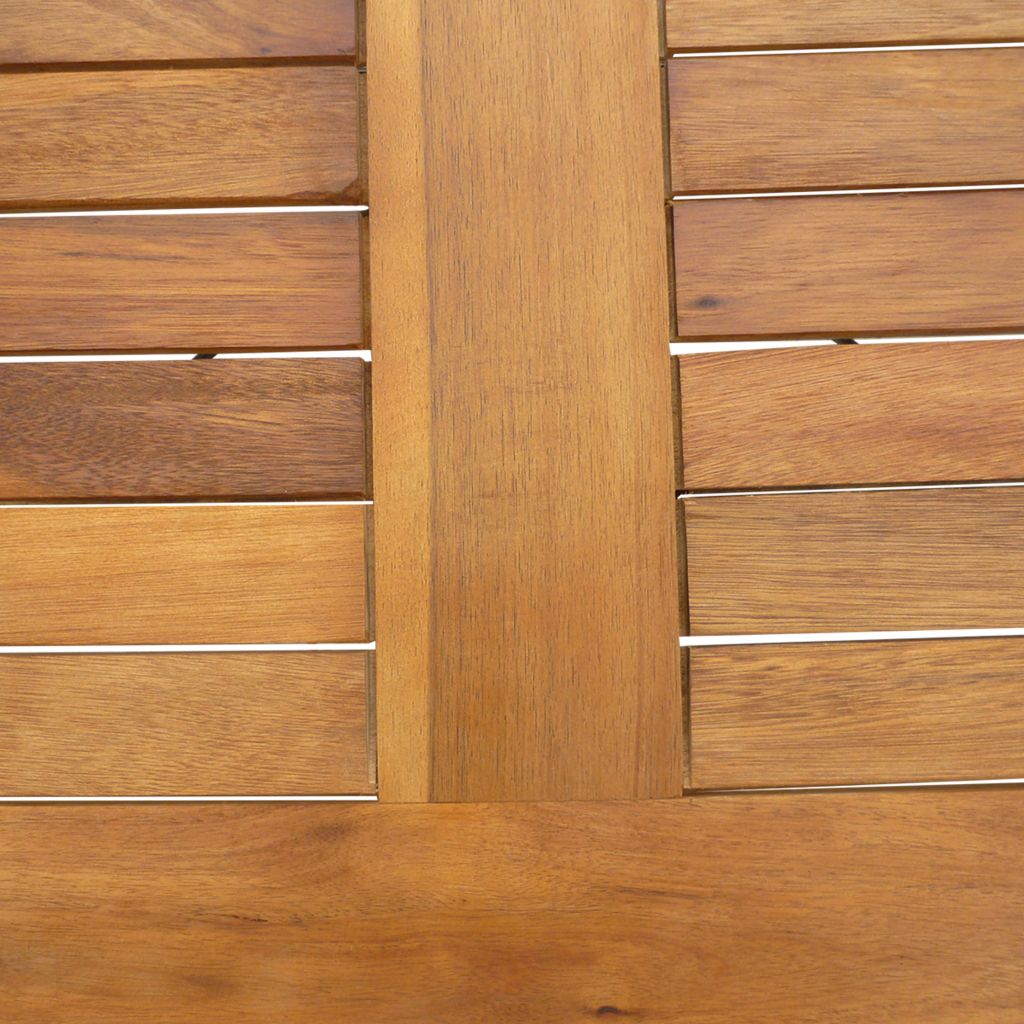 7 Piece Folding Outdoor Dining Set Solid Acacia Wood