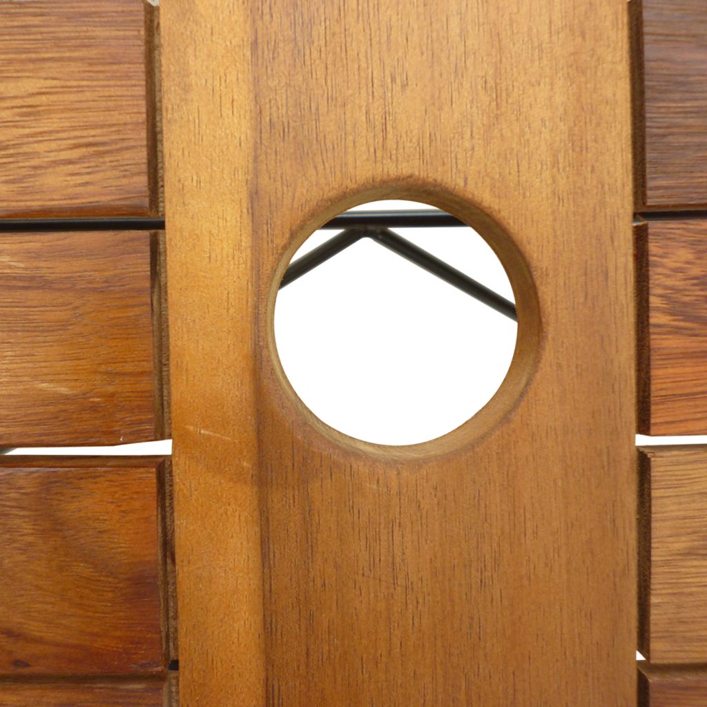 7 Piece Folding Outdoor Dining Set Solid Acacia Wood