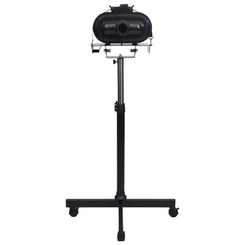 Adjustable Double Motor Pet Hair Dryer Stand Black