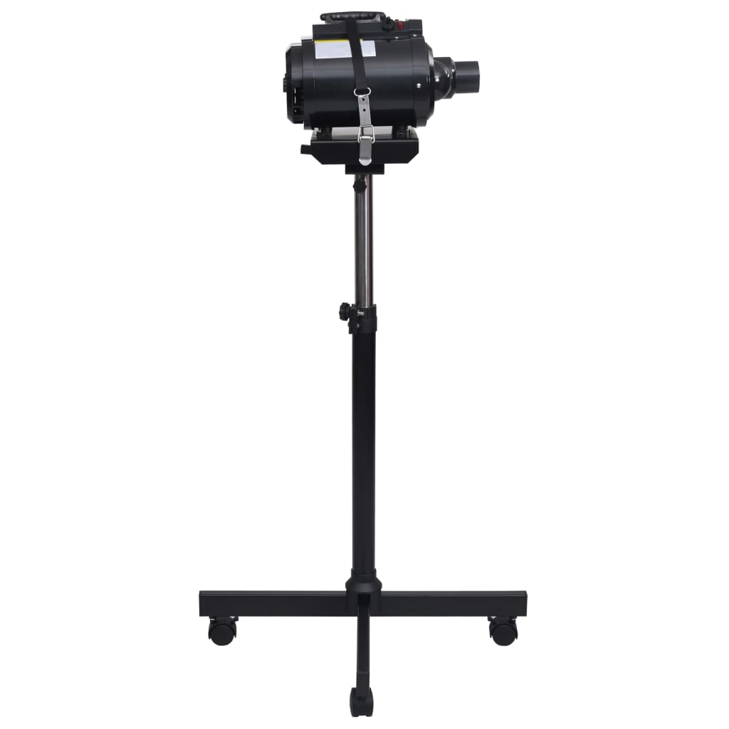 Adjustable Double Motor Pet Hair Dryer Stand Black