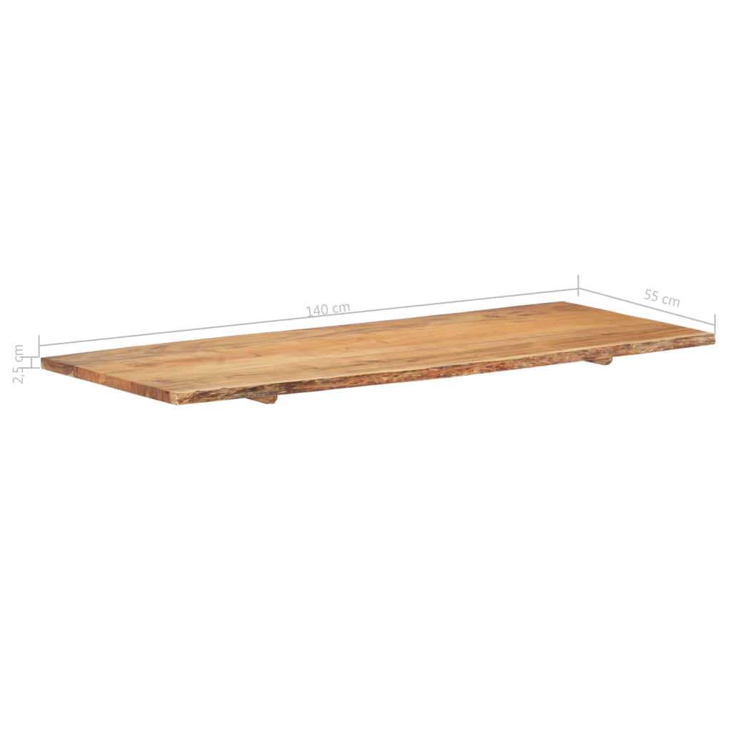 Bathroom Vanity Top Solid Acacia Wood 140x55x2.5 Cm 11 Bathroom Vanity Top Solid Acacia Wood 140x55x2.5 cm