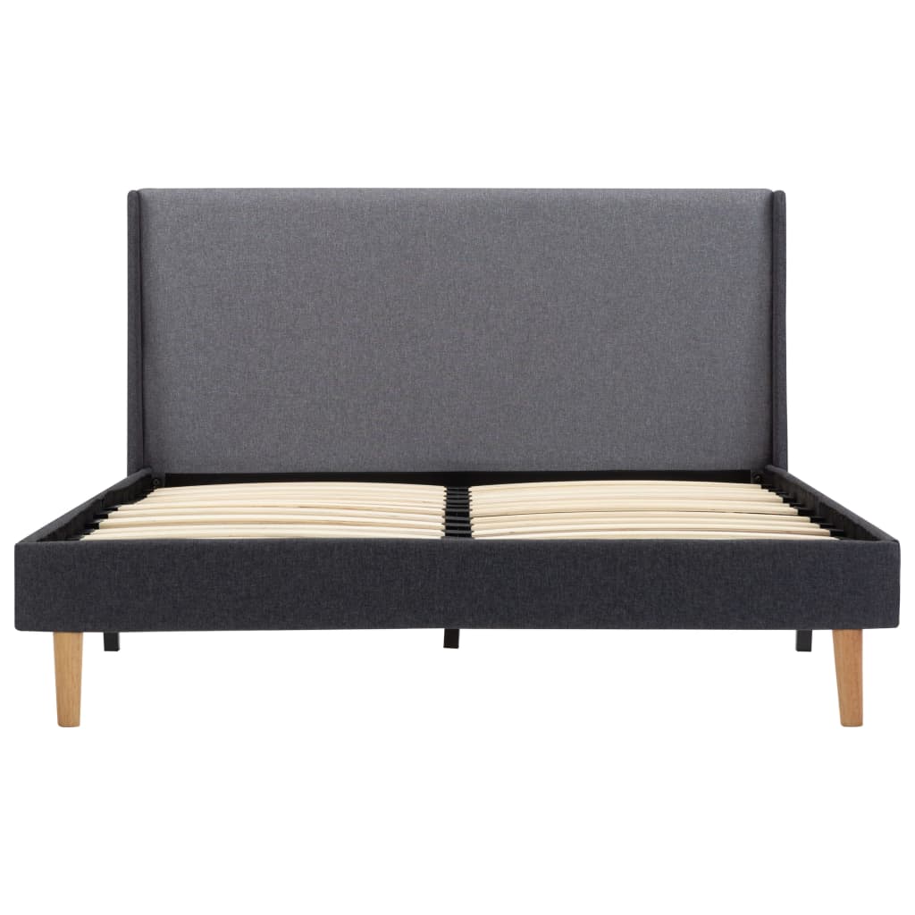 Bed Frame Grey Fabric 120 x 200 cm