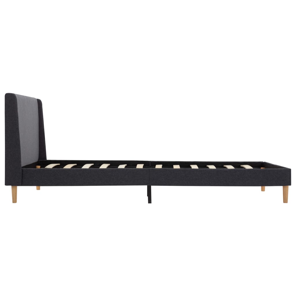 Bed Frame Grey Fabric 120 x 200 cm
