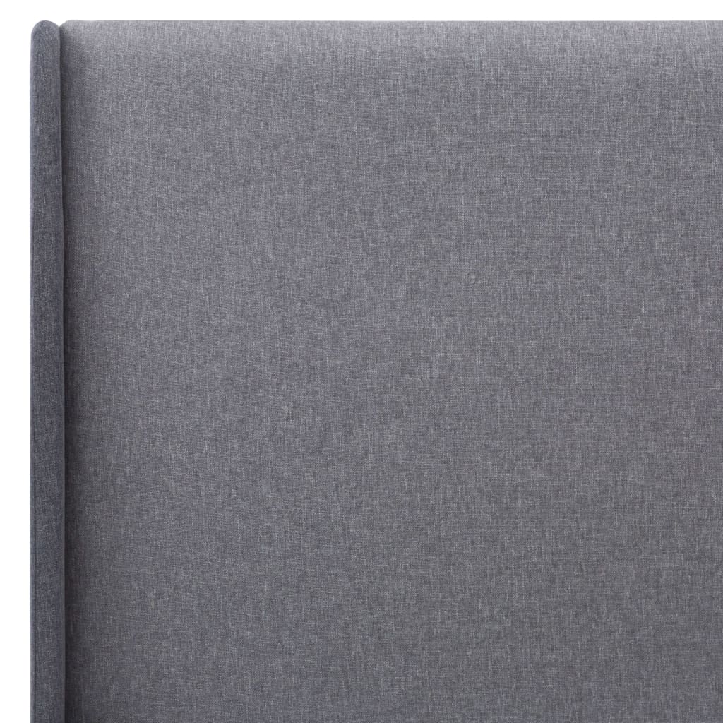 Bed Frame Grey Fabric 120 x 200 cm