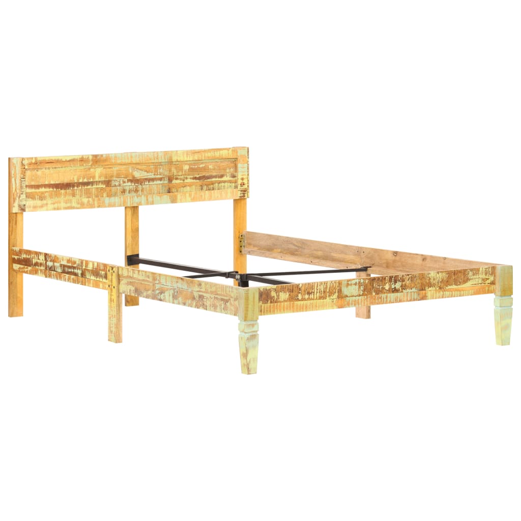 Bed Frame Solid Reclaimed Wood 120x200 cm