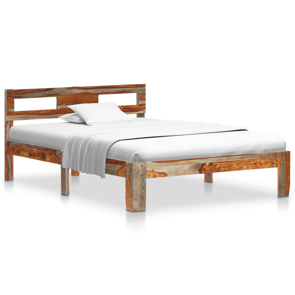 Bed Frame Solid Sheesham Wood 120x200 cm