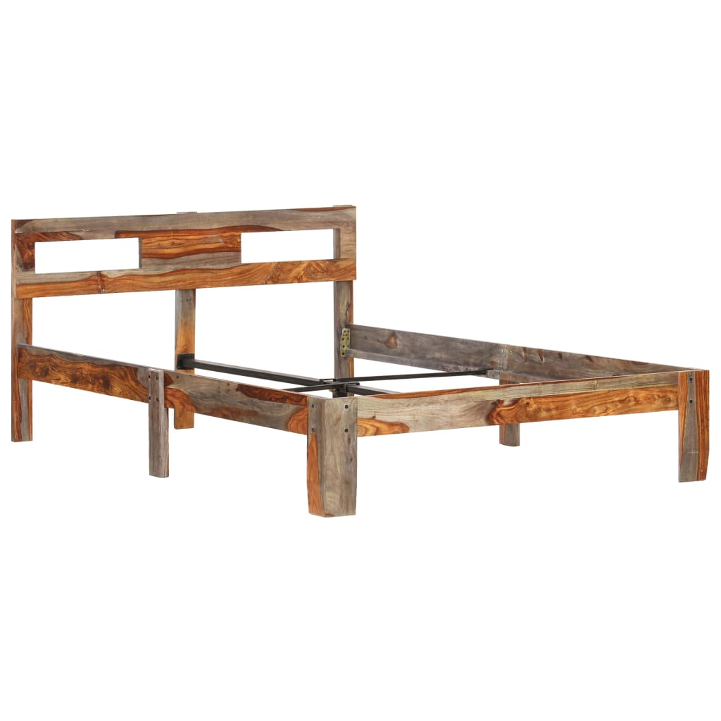 Bed Frame Solid Sheesham Wood 120x200 cm