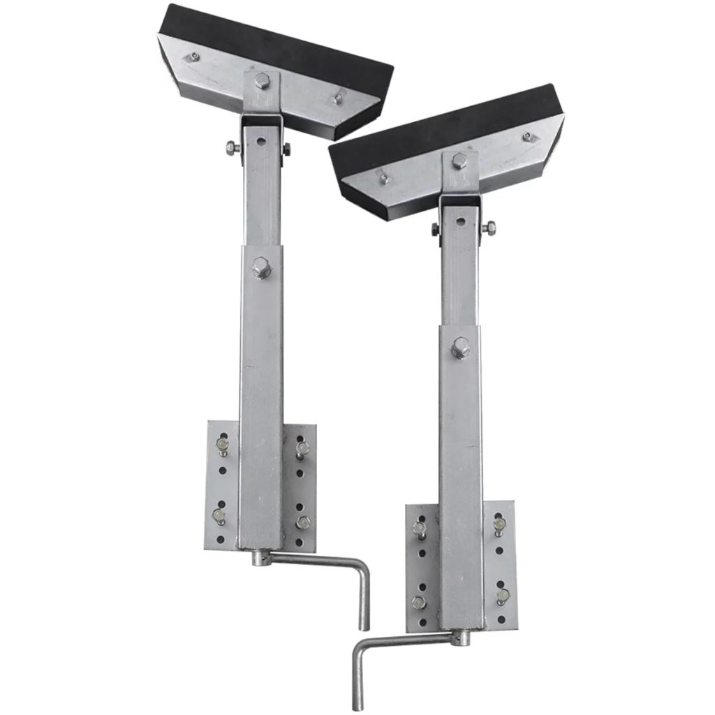Boat Trailer Solid Bar Bow Support Set Of 2 63 - 88 Cm 12 Boat Trailer Solid Bar Bow Support Set of 2 63 - 88 cm