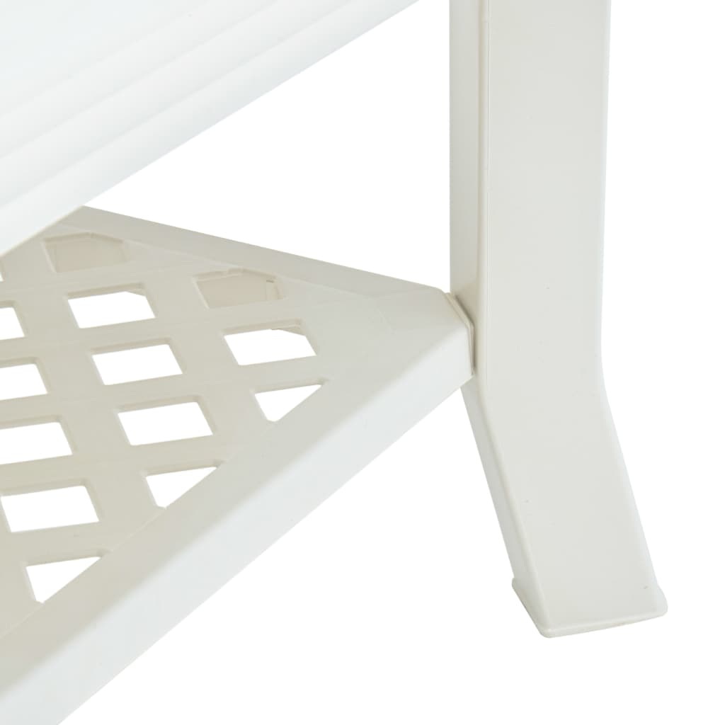 Coffee Table White 90x60x46 cm Plastic