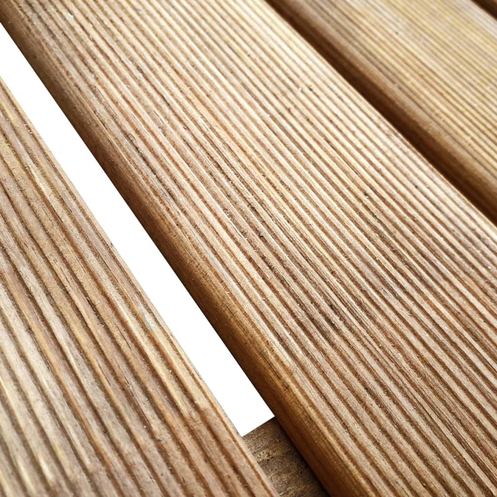Decking Tiles 6 pcs 50x50 cm Wood Brown