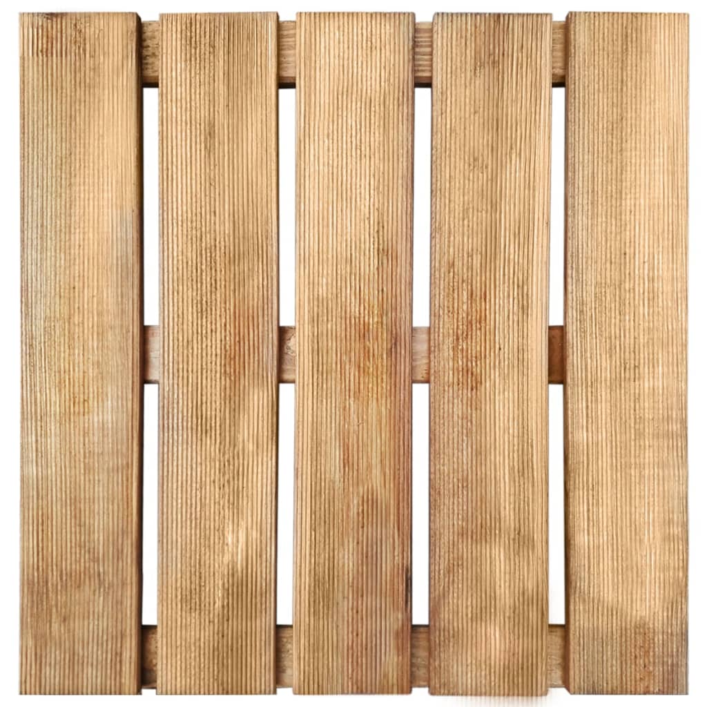 Decking Tiles 6 pcs 50x50 cm Wood Brown