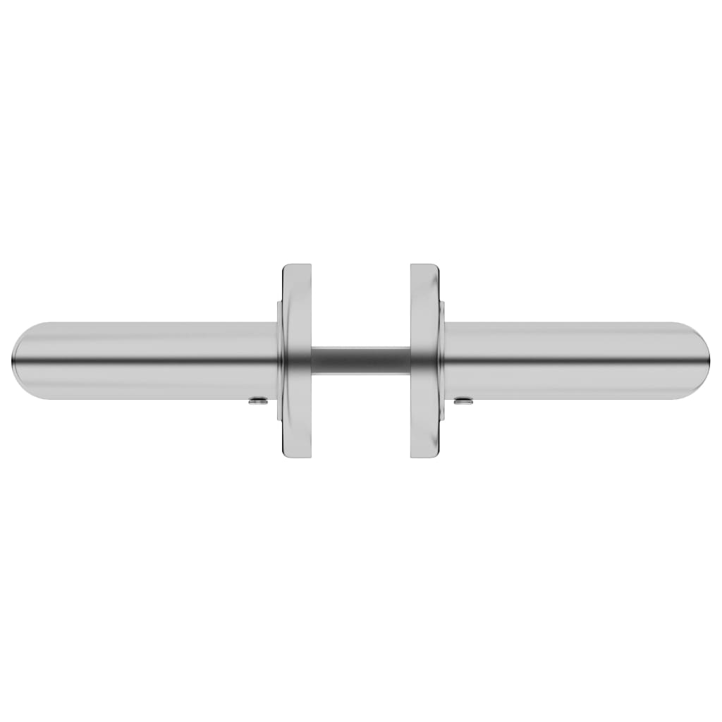 Door Handle Set with PZ Profile Cylinder Stainless Steel
