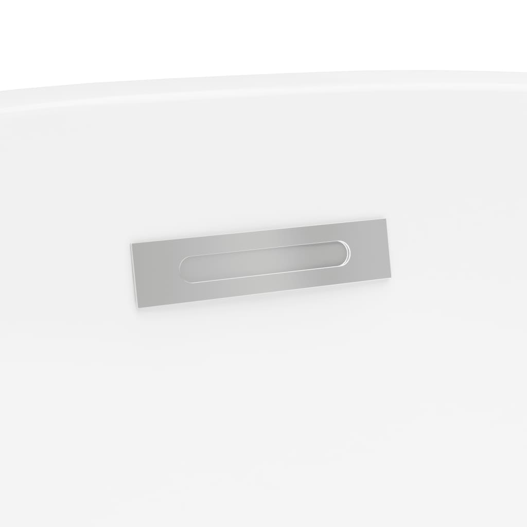 Freestanding Bathtub White Acrylic 210 L