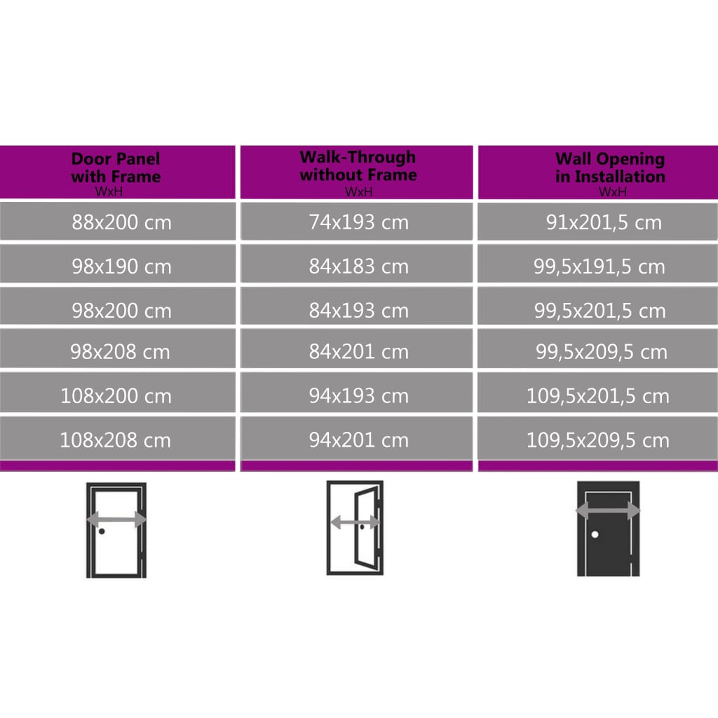 Front Door Aluminium and PVC Anthracite 100x200 cm