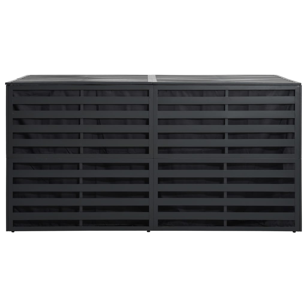 Garden Storage Box Aluminium 200x100x100 cm Anthracite