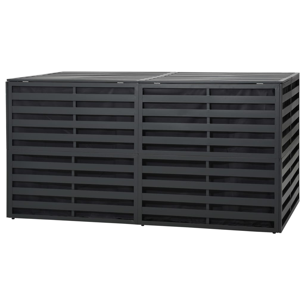 Garden Storage Box Aluminium 200x100x100 cm Anthracite