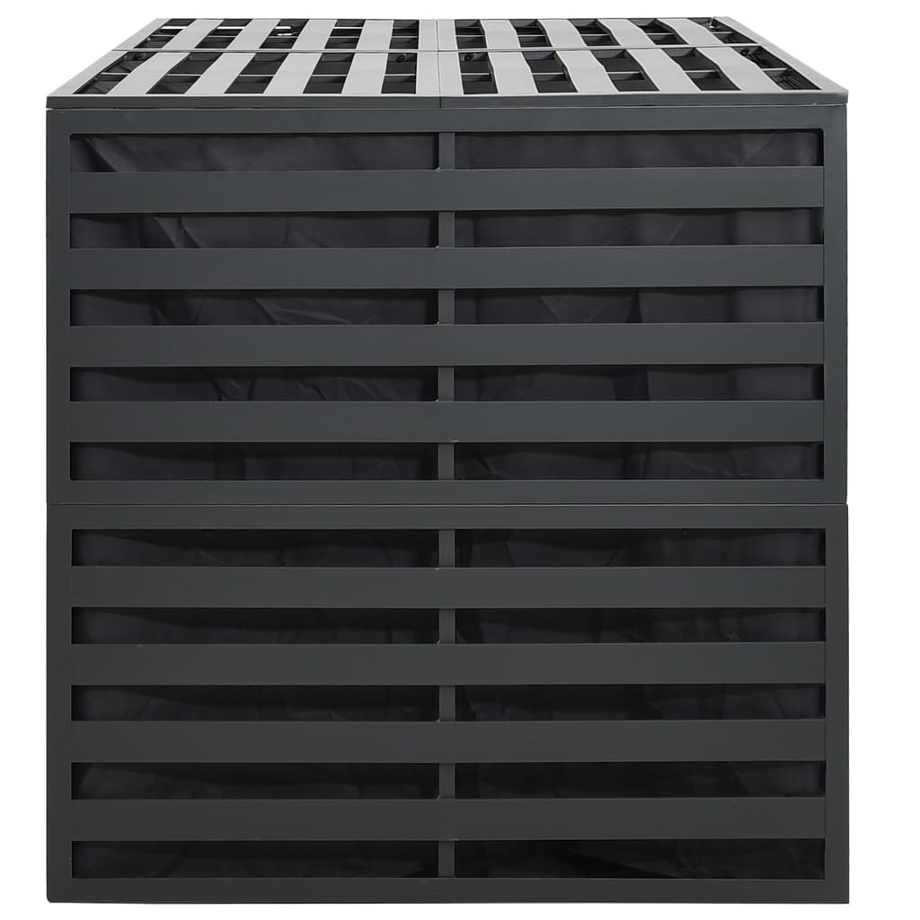 Garden Storage Box Aluminium 200x100x100 cm Anthracite