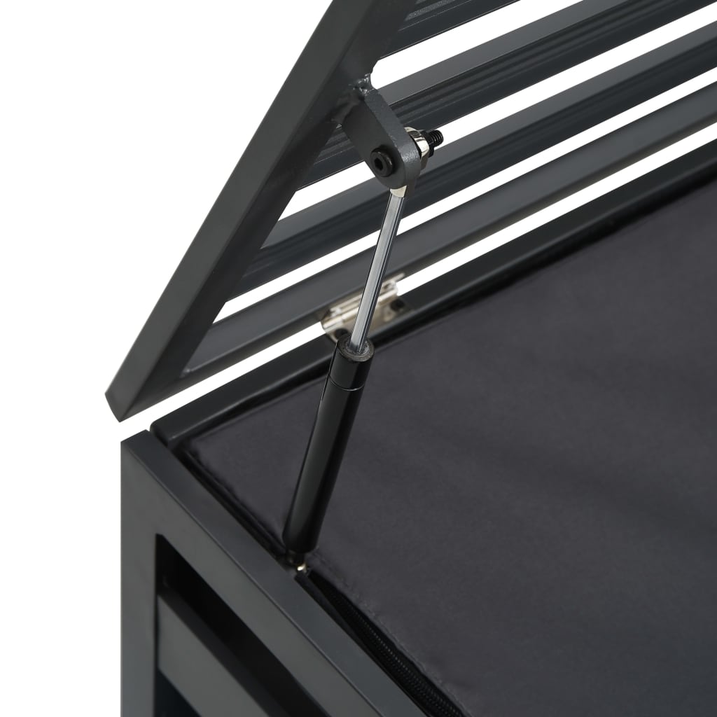 Garden Storage Box Aluminium 200x100x100 cm Anthracite