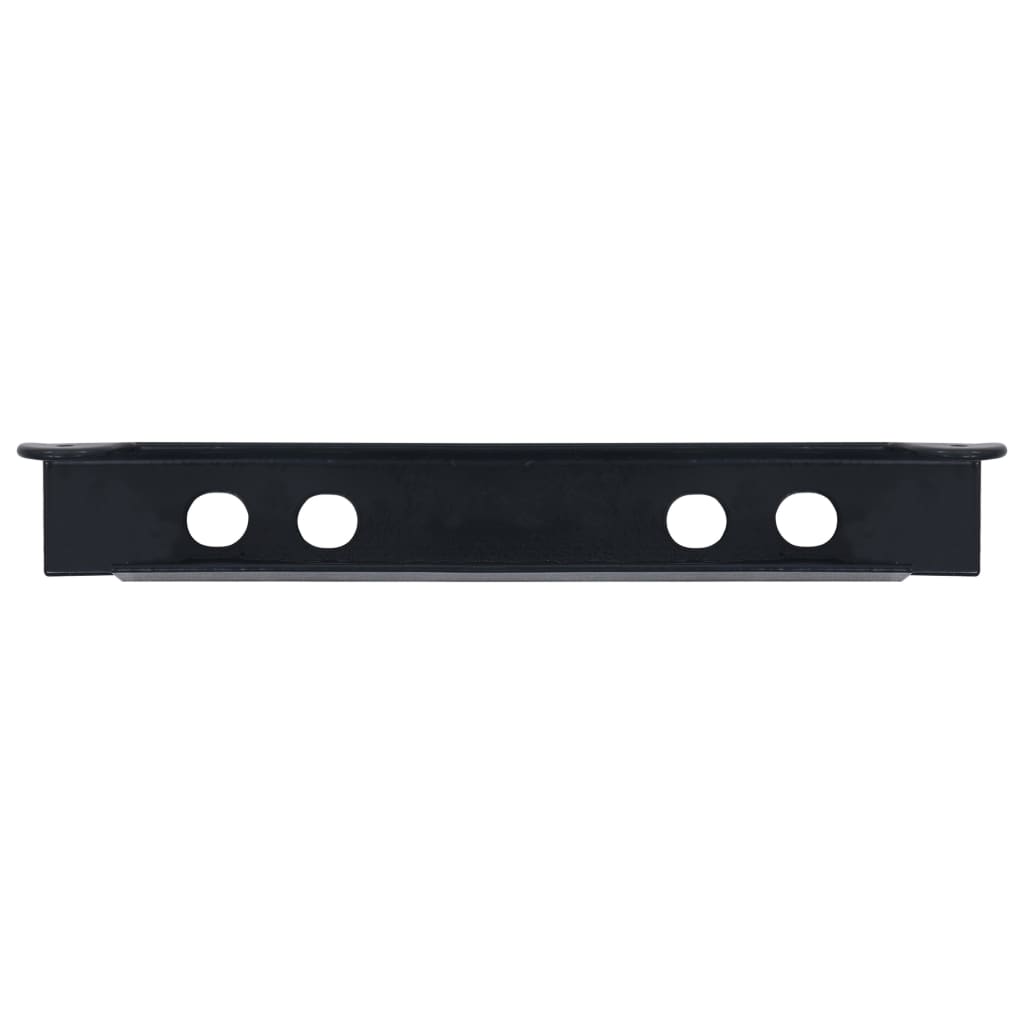 Gate Stop Angle Strike Plate Anthracite 310x40x37 mm