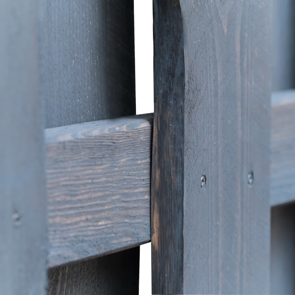 Hit and Miss Fence Panel Pinewood 180x180 cm Grey