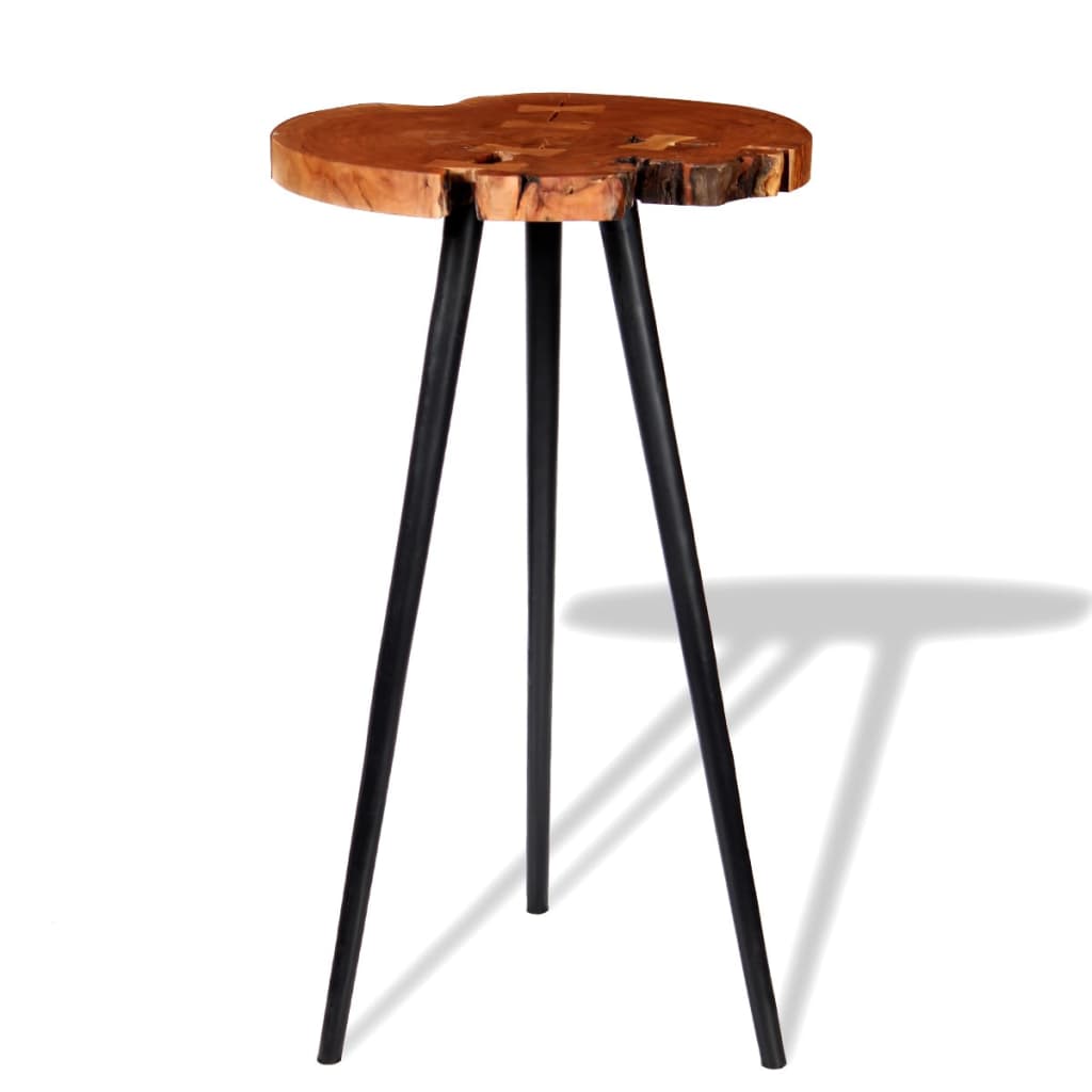 Log Bar Table Solid Acacia Wood (55-60)x110 cm