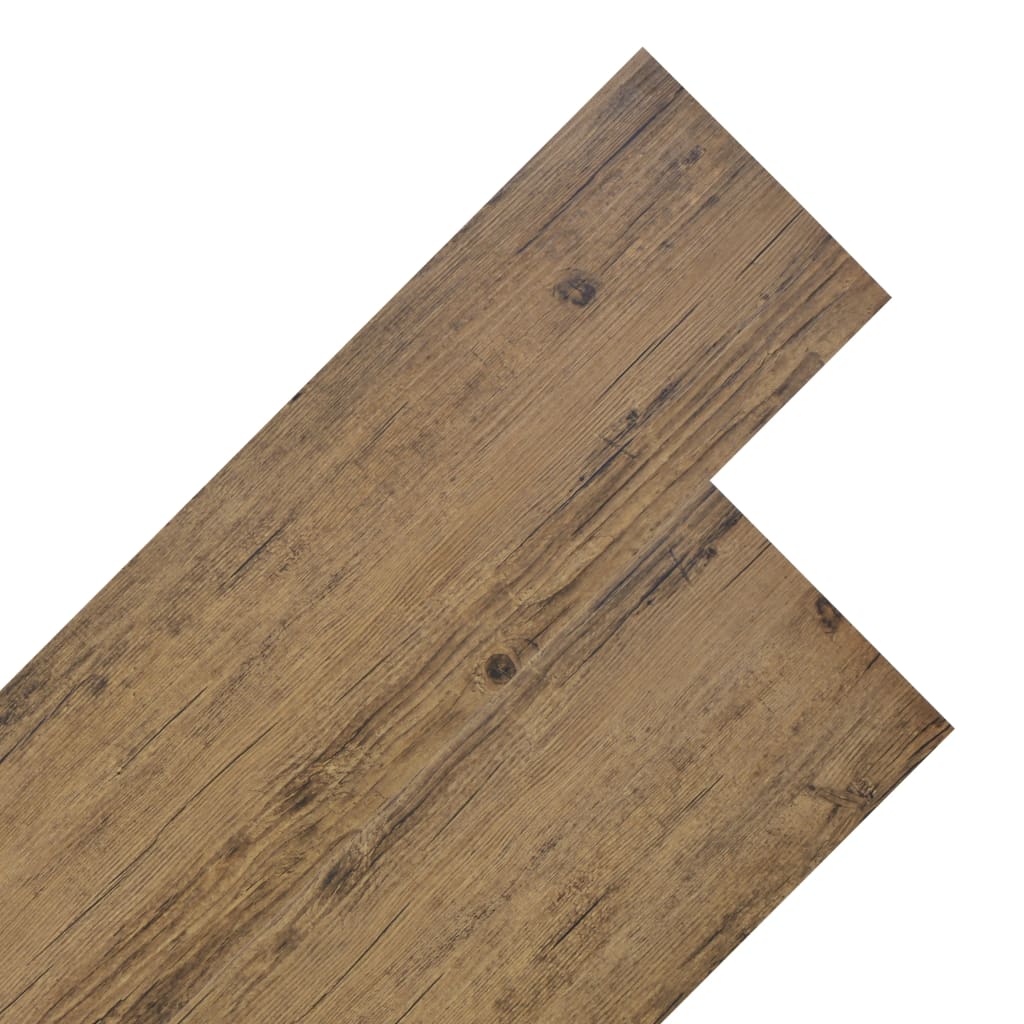 PVC Flooring Planks 4.46 m² 3 mm Walnut Brown