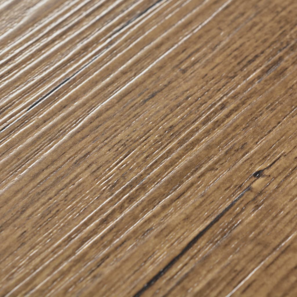 PVC Flooring Planks 4.46 m² 3 mm Walnut Brown
