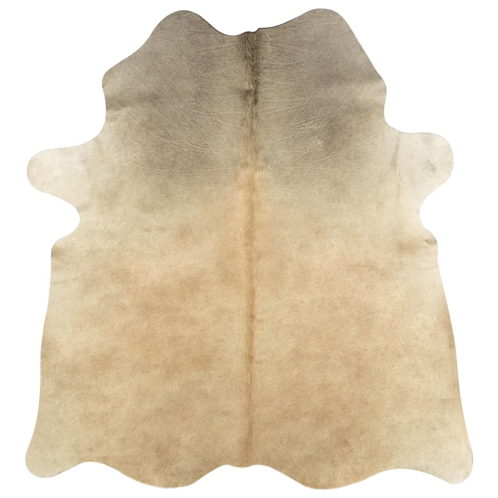 Real Cow Hide Rug 150x170 cm Beige