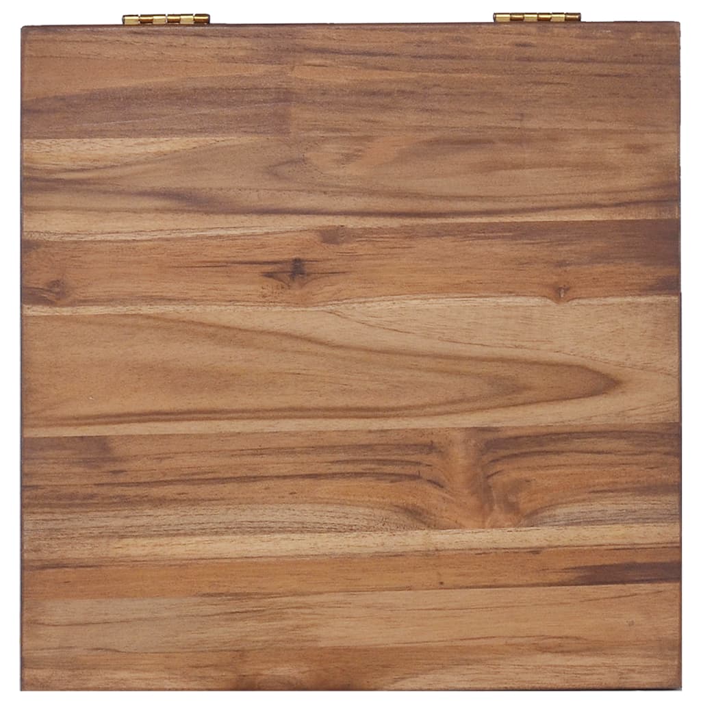 Rope Box 40x40x40 cm Solid Teak Wood