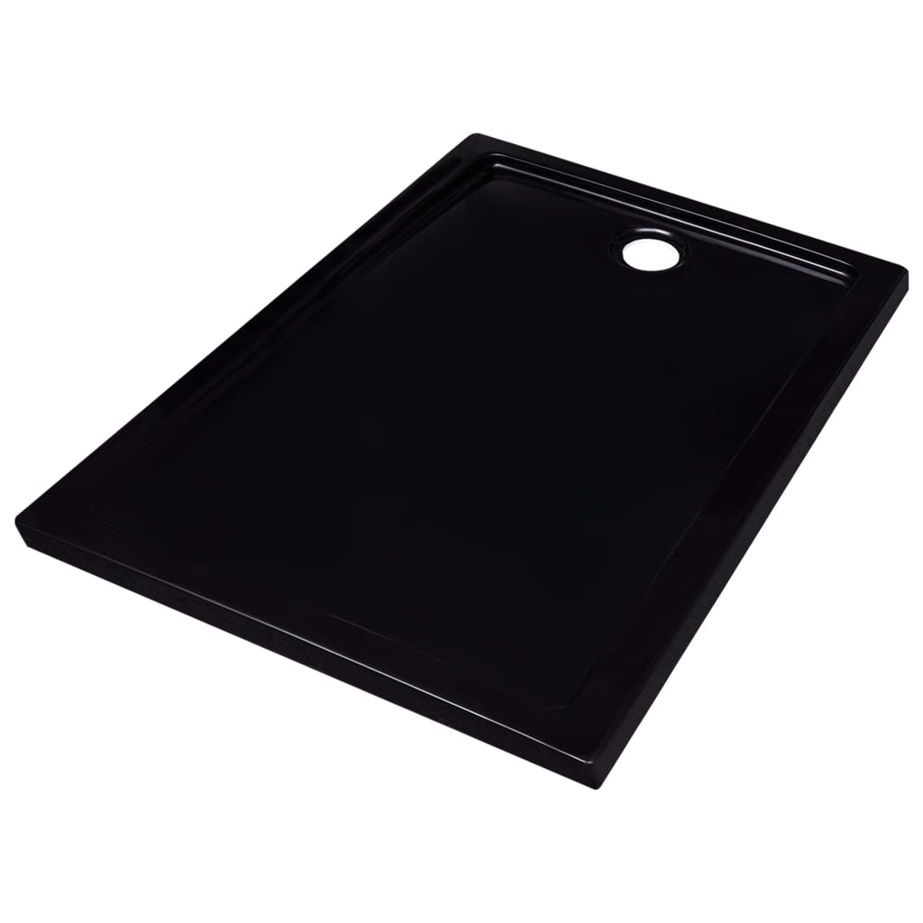 Shower Base Tray ABS Black 70x90 cm