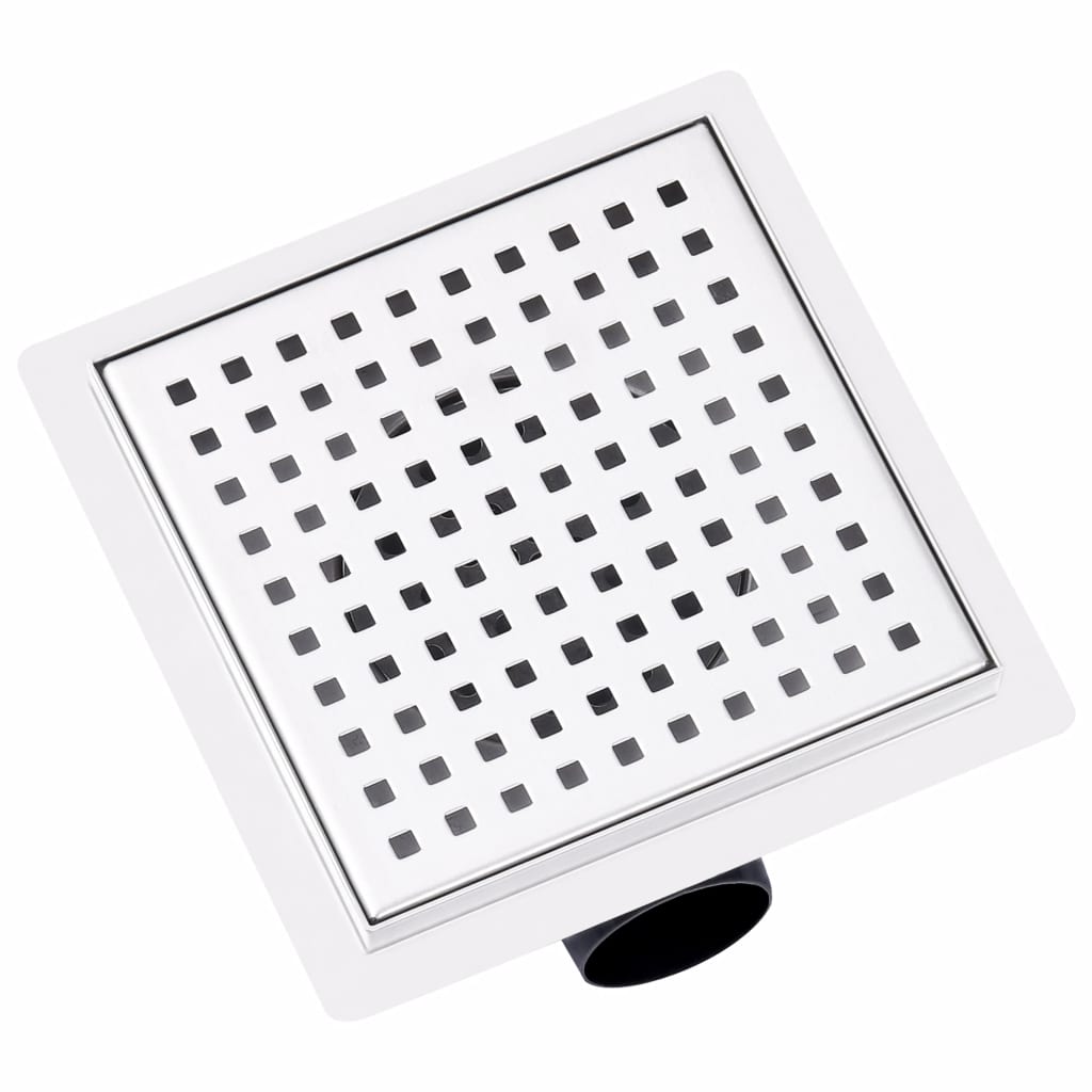Shower Drain 15x15 cm Stainless Steel